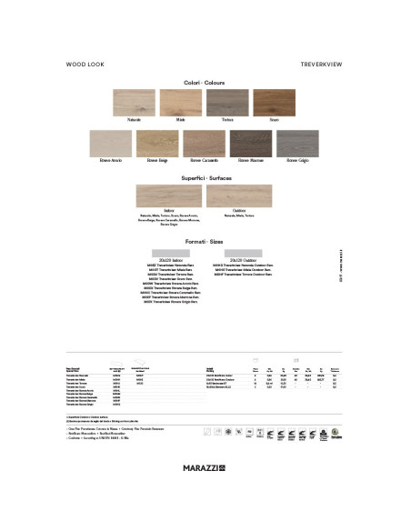 MARAZZI TREVERKVIEW ROVERE CARAMELLO RETT 20x120