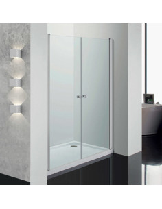 Doroti porta a saloon 100 cm trasparente cristallo 6 mm altezza 185 cm