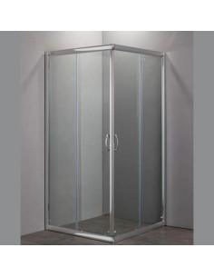 Nolan box doccia quadrato 75x75 cristallo trasparente 6 mm altezza 185 cm