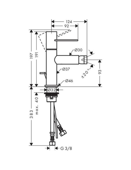 Hansgrohe Talis miscelatore monocomando per lavabo 80