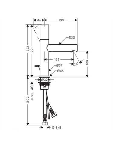 Hansgrohe Talis miscelatore monocomando per lavabo 80