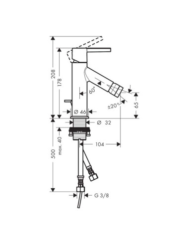 Hansgrohe Talis miscelatore monocomando per lavabo 80