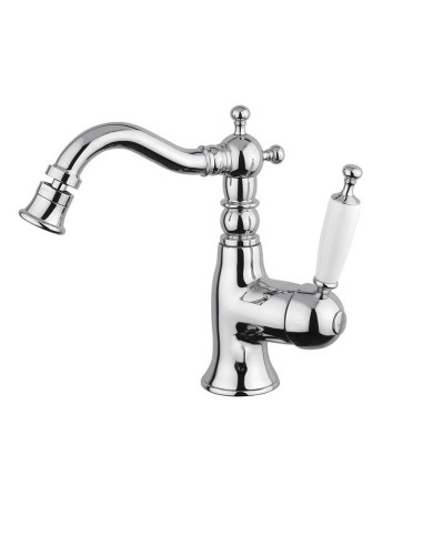 Retro miscelatore monocomando lavabo e bidet canna alta
