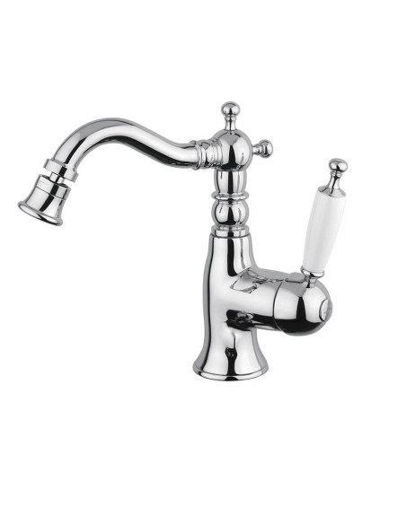 Retro miscelatore monocomando lavabo e bidet canna alta
