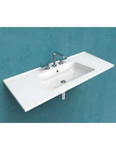 Ceramica Flaminia Bloom lavabo a consolle sospeso cm 107 colorato