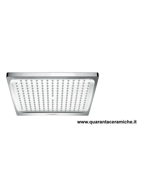 Paini soffione quadro in acciaio inox D 25 cm