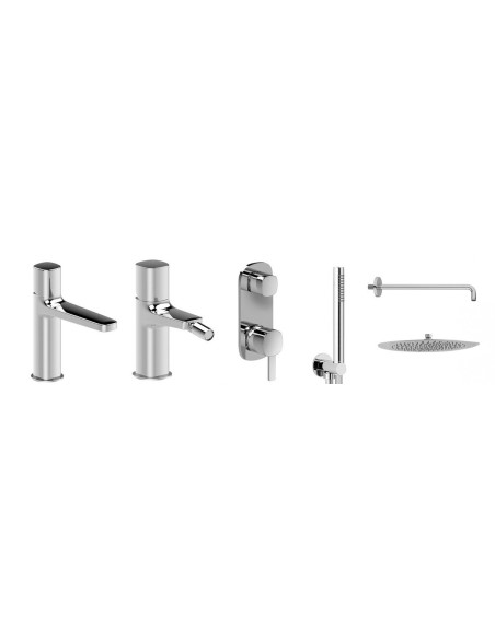 Set Basin Bidet and Shower