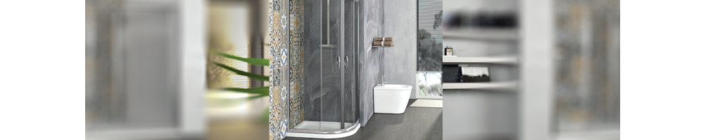 shower -box - semicircle - Asymmetrical- bathroom | Quaranta Ceramiche