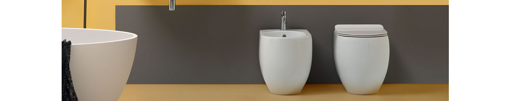 Wall-mounted- sanitary - ceramics - toilets - bidet|Quaranta ceramiche